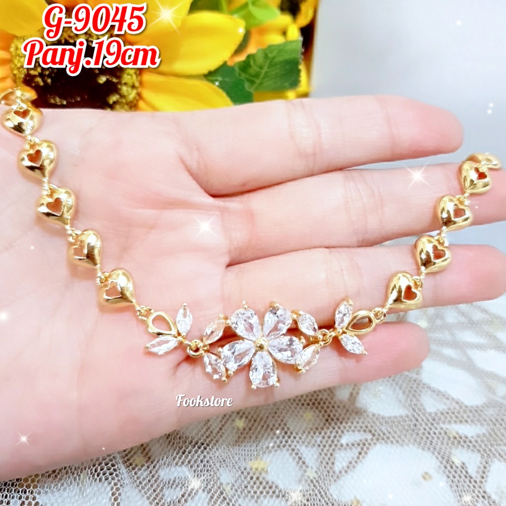 GELANG RANTAI FASHION  KOREA PERHIASAN XUPING ANTI ALERGI MODEL KEKINIAN TERLARIS