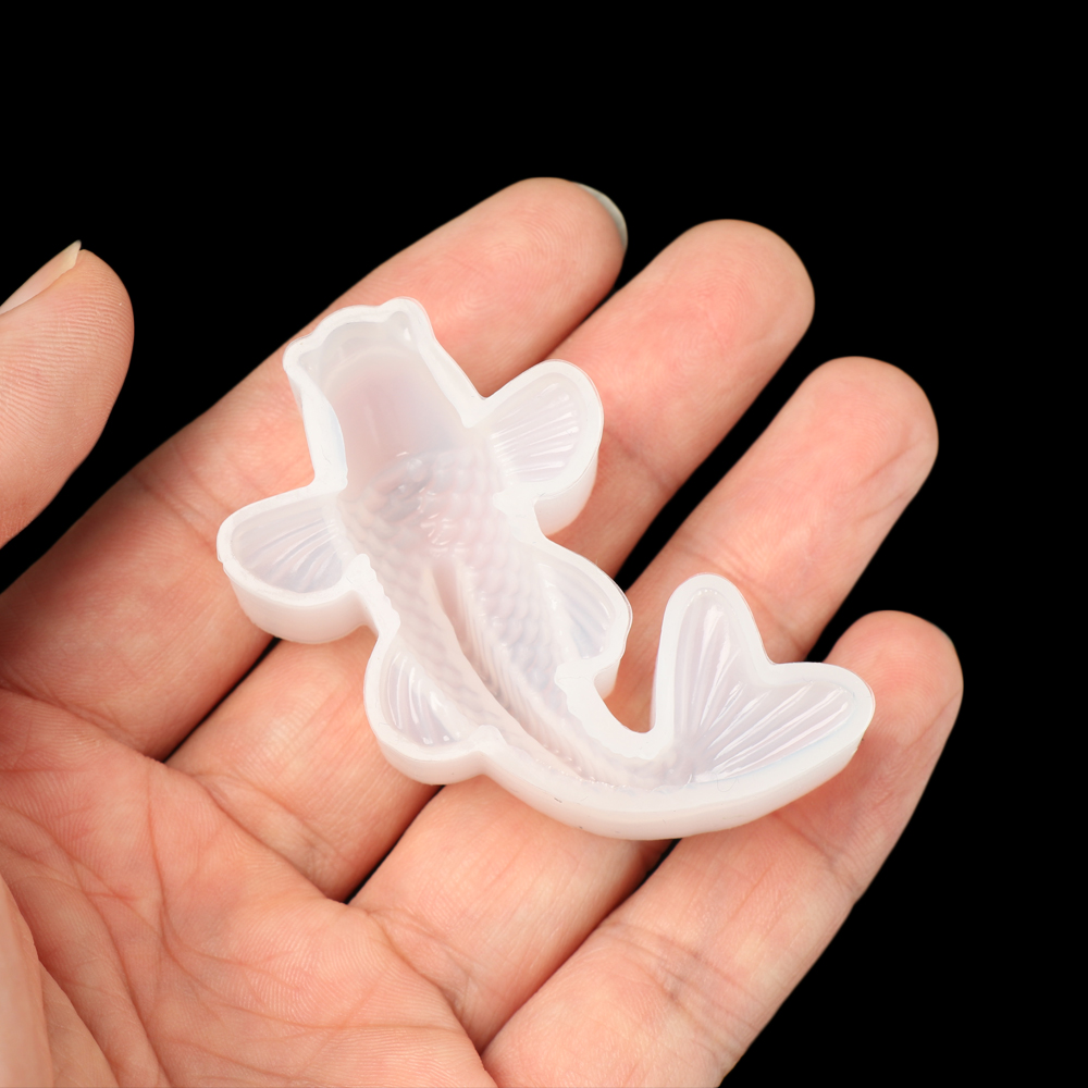 SUYOU Home Koi Fish Epoxy Mold Handmade Resin Casting Tool Silicone Mould Craf Pendant DIY Cake Baking Jewelry Making