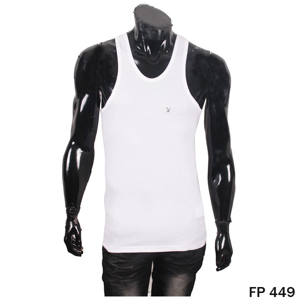 Kaos Singlet Katun Putih – FP 449