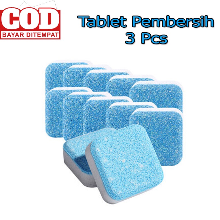 3 pcs - Alat Pembersih Mesin Cuci Cleaner Pembersih Berjamur Alat Pembersih Mesin Cuci 1 dan 2 tabung Alat pembersih tabung Mesin Cuci Pembersih Jamur mesin cuci Bola pembersih mesin cuci Tablet pembersih mesin cuci Tablet Pembersih mesin cuci