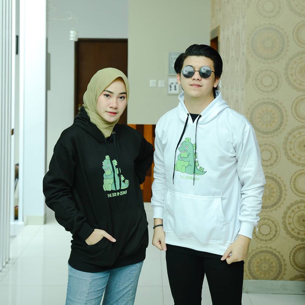 Sweater Hodie Fleece COuple Dino