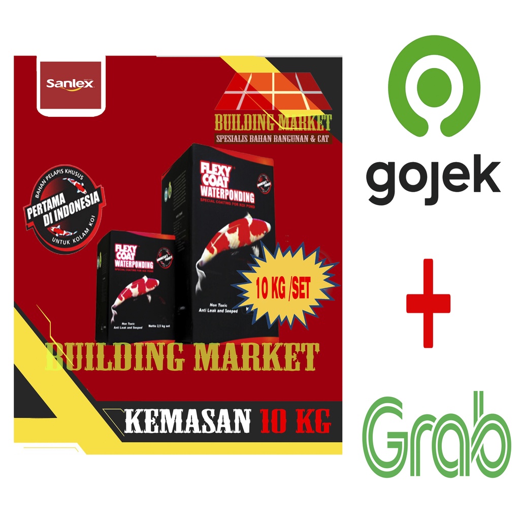 CAT KOLAM KOI FLEXYCOAT FLEXY COAT WATERPONDING FLEXYCOAT 10 KG