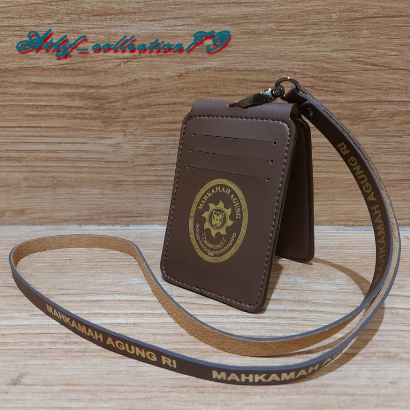 

RB Tempat Id Card Kulit Lipat MA Mahkamah Agung Holder Id Card Mahkamah Agung Kalung Lipat