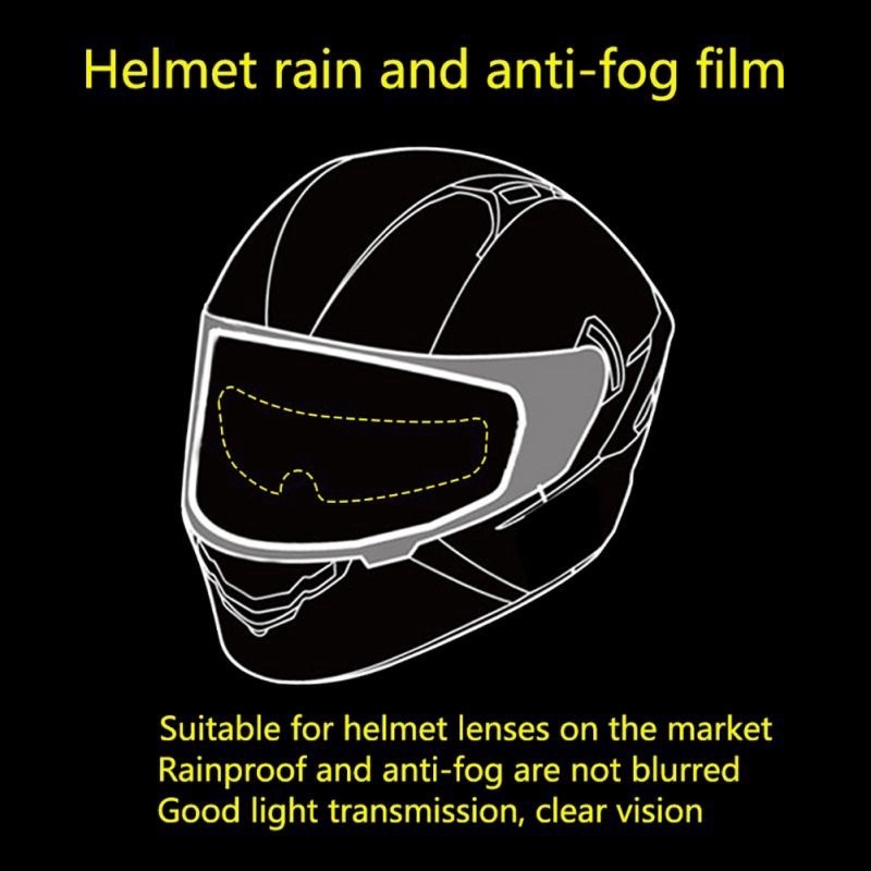 STIKER FILM HELM DATAR FLAT MOTOR ANTI HUJAN 23cm ANTI AIR HUJAN ANTI FOG ANTI EMBUN PELINDUNG HELMoR