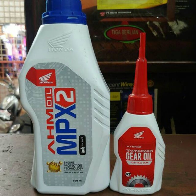 Paket Oli Honda Mpx 2 Dan Oli Gardan Honda Beat Vario Spacy Scoopy