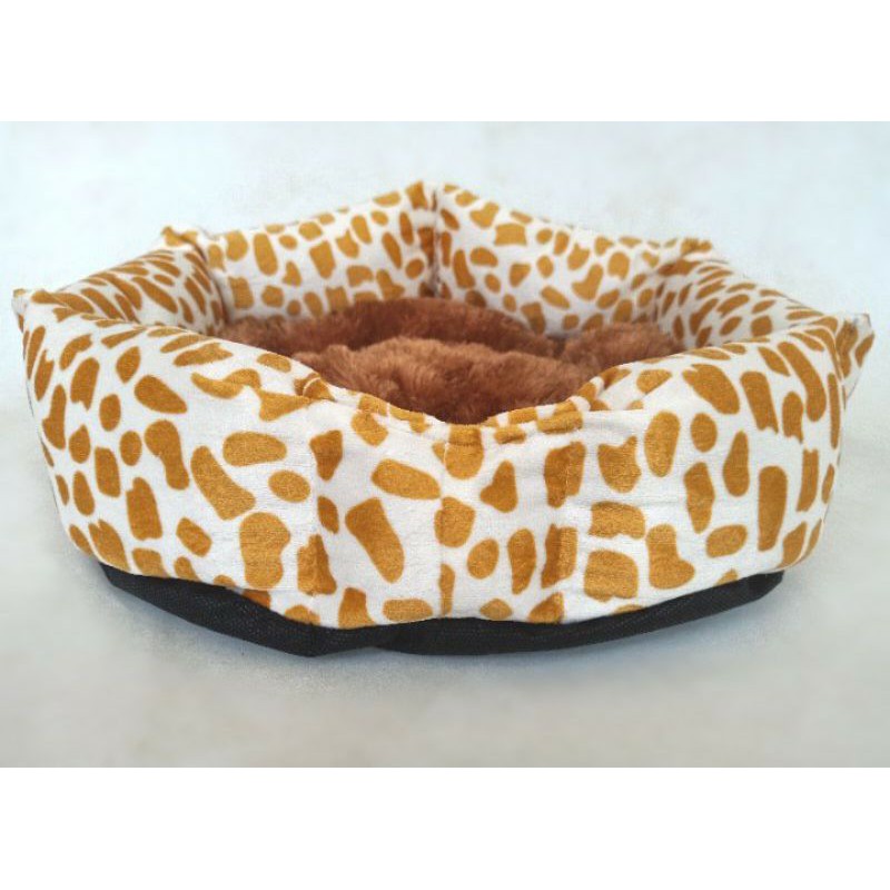 Tempat Tidur Kucing | Kandang Kucing | Pets Bed Kecil | Kasur Kucing Murah-Corak Jerapah