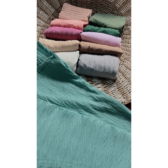 𝗖𝗮𝗿𝗲.𝗶𝗻 Bergo Instant Tali Plisket Padi Zigzag