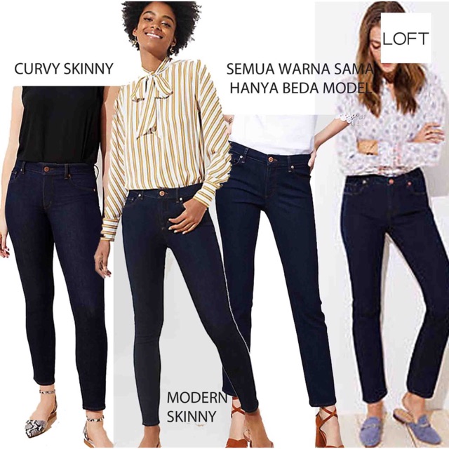 LOFT CURVY MODERN STRAIGHT JEANS