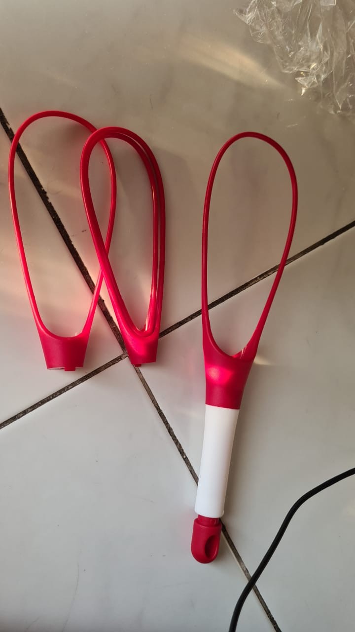 Kaisso - Pengocok Telur Manual Berputar Silikon Mixer Krim Telur Tangan Blender Masak Alat Dapur
