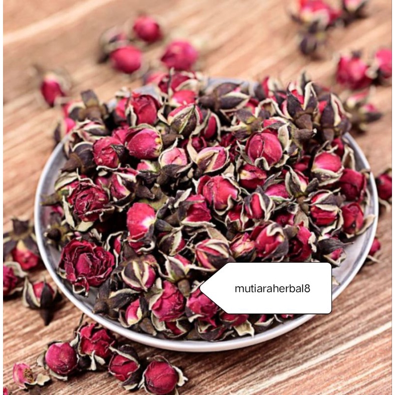 

Golden Rose tea premium 50gram/ golden edge rose bud tea /the mawar
