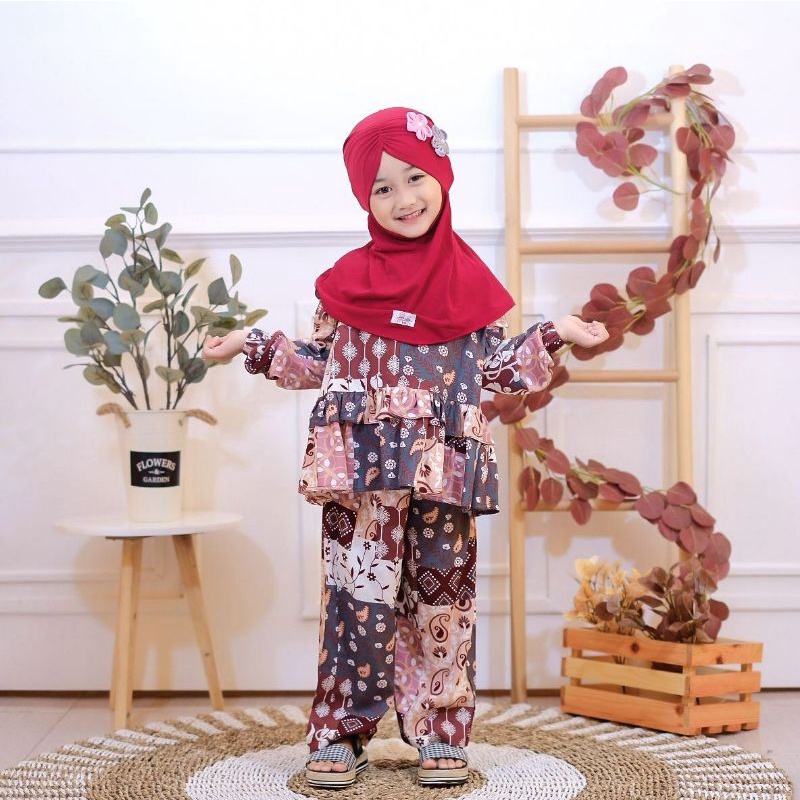 pejamas poniki ORI by zizazu pejamas anak-anak pejamas rayon baju tidur anak murah berkualitas
