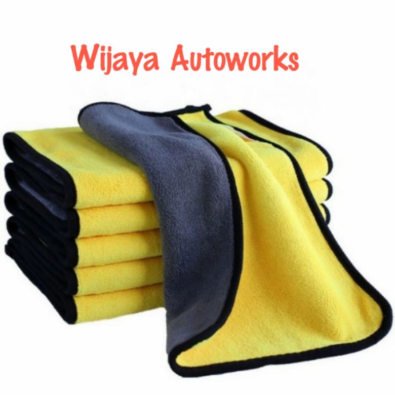 Kain Lap Microfiber Super Absorbent Daya Serap Air Tinggi Tebal / Car Wash Towel