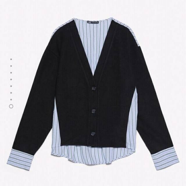 Zara Poplin Cardigan Original Sale