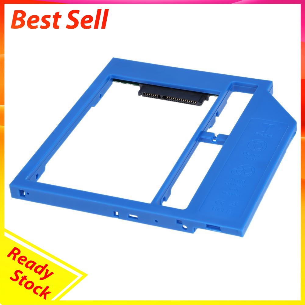 Laptop SATA3 2nd HDD Caddy Universal 9mm CD DVD Optical Bay Hard Drive Adapter To 2.5inch SATA SSD