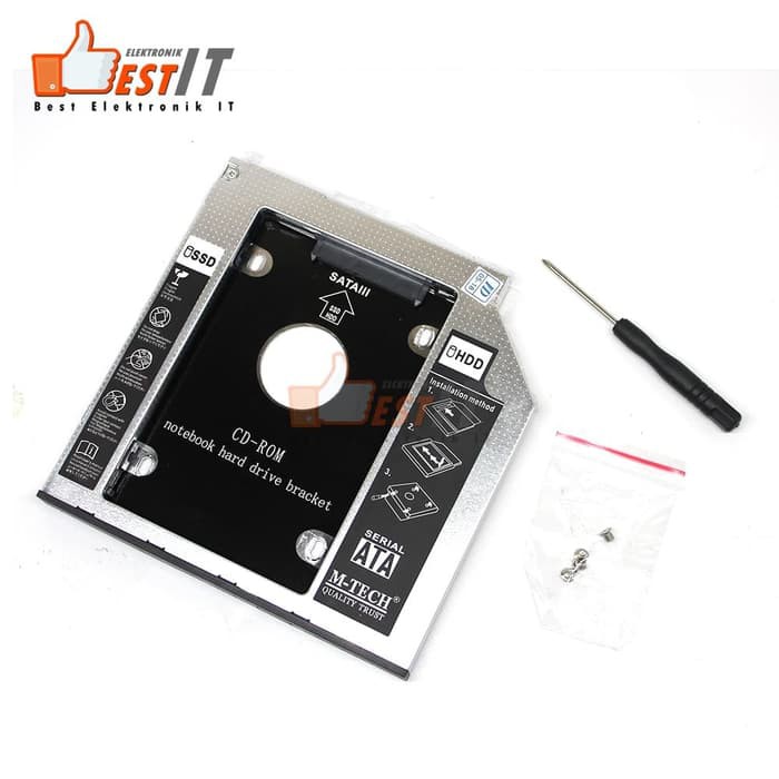Hdd Caddy Hardisk 9,5mm Sata Aluminium for Laptop / Notebook