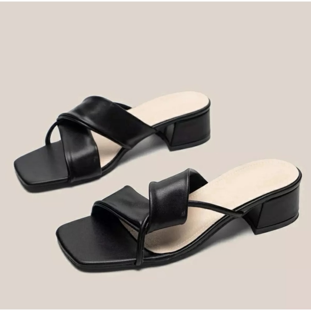 Sandal heels Wanita Clara Hak 3 Cm