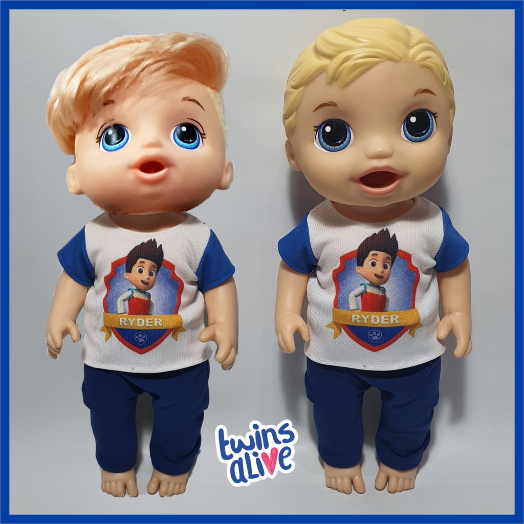 READY  Baju Boneka Baby Alive Boy Setelan Ryder Paw Patrol