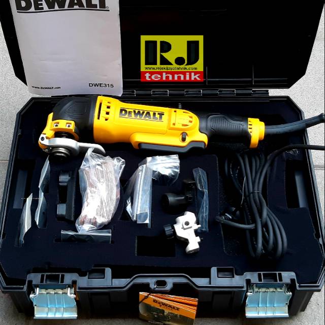Mesin Serbaguna Corded Multi Tool Dewalt DWE315 + 37 Accesory Set