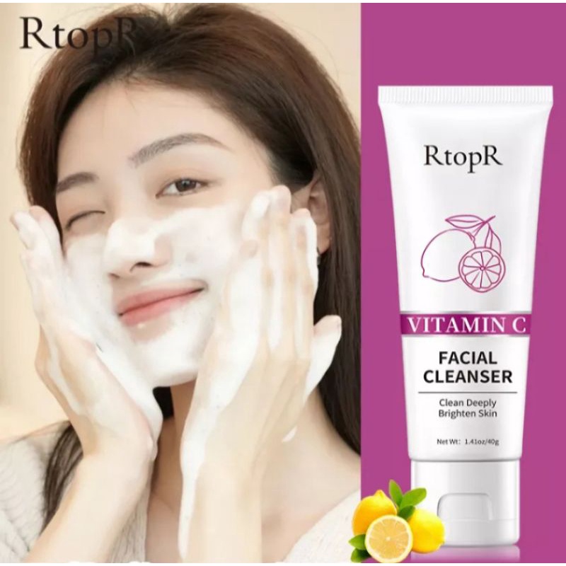 RtopR SABUN CUCI MUKA VIT. C FACIAL WASH | PEMBERSIH PEMUTIH PELEMBAB WAJAH |