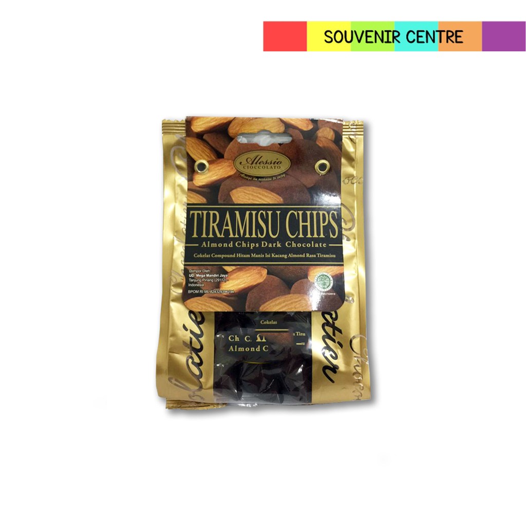 

ALESSIO TIRAMISU ALMOND CHIPS DARK CHOCOLATE 100GR