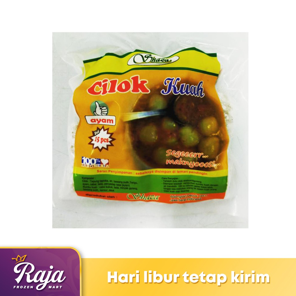 

Shaza Cilok Ahaay Kuah Ayam isi 15 / Cilok Kuah / Cilok Ayam / Cilok / Frozen Food