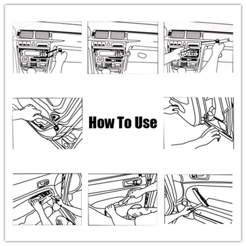 Mall Alat Cungkil Dasboard Interior Mobil Car Interior Panel Trim Opening 11 in 1 - G182439 - R