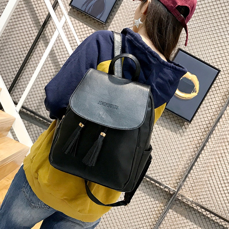 Tas Ransel Wanita Fashion Korea Style Tas Punggung Tas Cewek Import Sling Bag Women Kulit Tas Ransel Wanita Tas Kuliahan  dan Sekolahan Azgalery T250