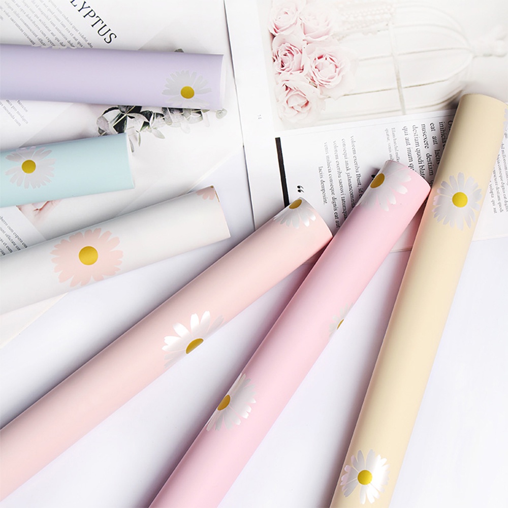 

1 Lembar DAISY FLOWER PATTERN WRAPPING PAPER | KERTAS CELLOPHANE | KERTAS WRAPPING | KERTAS BUNGA | FLOWER WRAPPING PAPER