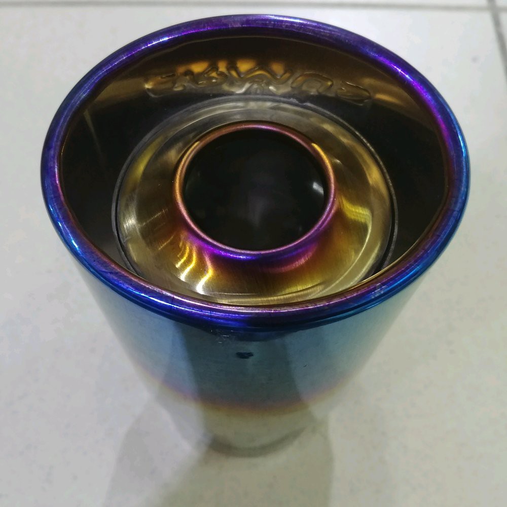 buntut knalpot ujung knalpot muffler tailpipe MOBIL TOYOTA HONDA universal twotone rainbow