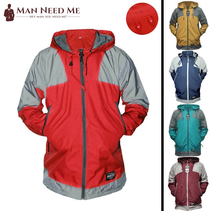 ADV |ManNeedMe x AMZ| Jaket Pria / Wanita | Jaket Parasut / Gunung / Bomber - Waterproof Premium