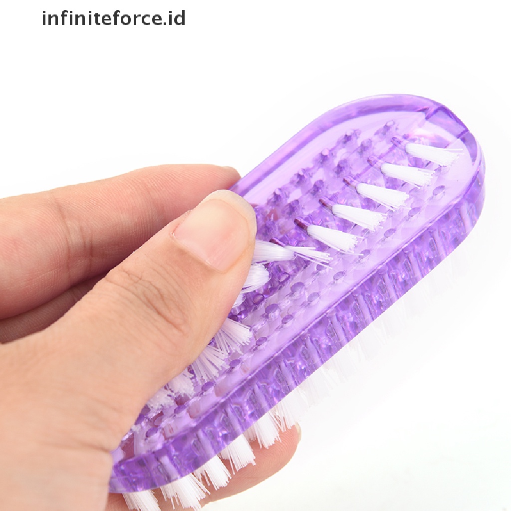 Infiniteforce.id Alat Pembersih Debu Nail Art Dua Sisi Bahan Plastik