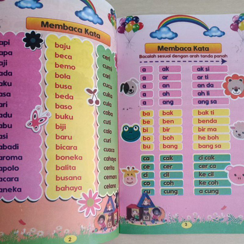 Buku Aku Cepat Pintar Membaca Kata Dan Kalimat Untuk Pra TK &amp; Tk