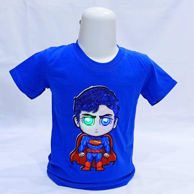 Baju kaos anak LED  - kaos anak karakter superhero