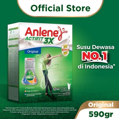 Anlene Actifit Vanila / Coklat 590gr /Toko Makmur Online