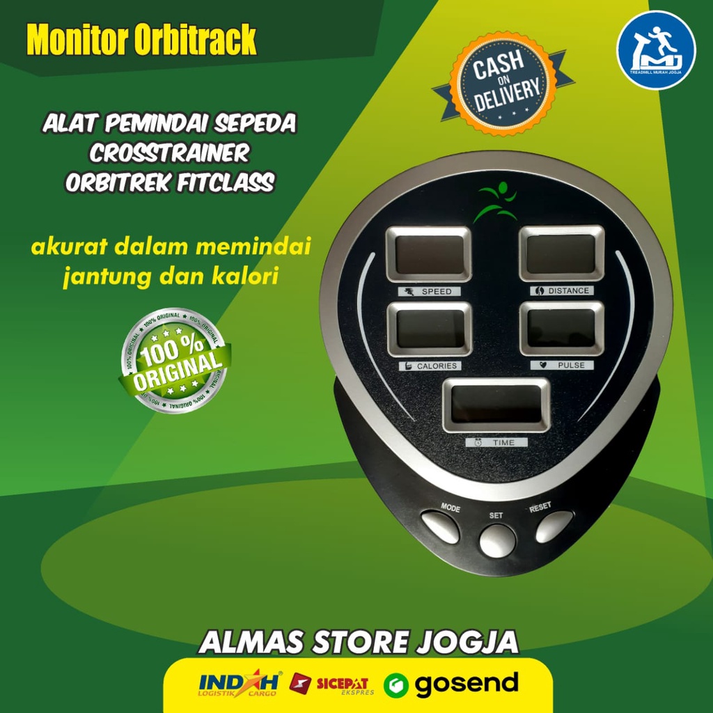 Sepeda Statis Alat Olahraga Fitness Elliptical Fitnes Eliptical Static Bike Speda Magnetic  Panel La