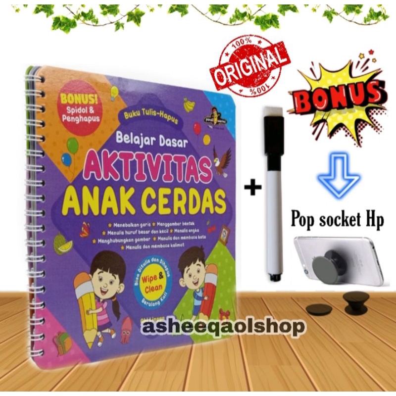 Buku Tulis Hapus Belajar Dasar Aktivitas Anak Cerdas