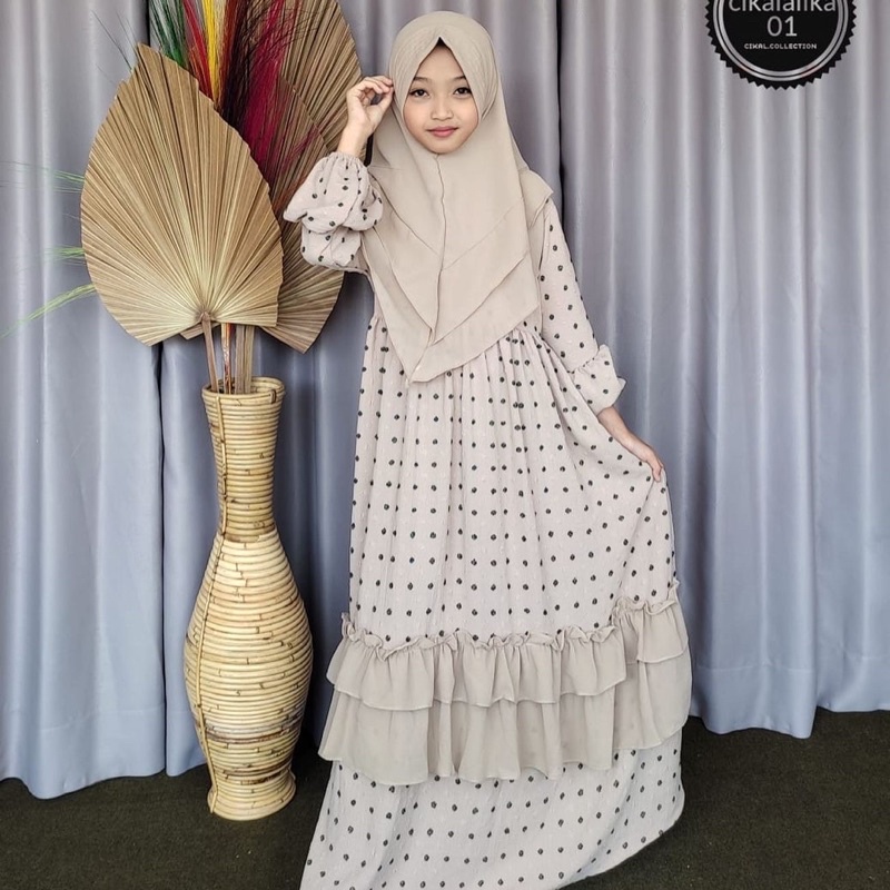 set gamis anak URIGIRI UMPAK mix ceruty