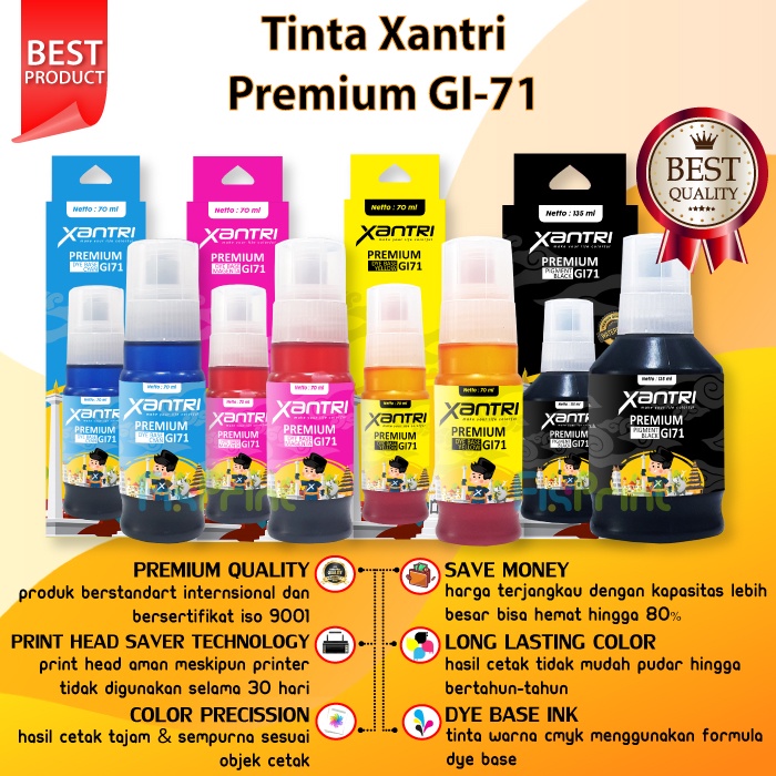 Tinta Canon Compatible GI-71 GI71 GI 71 gi71 Printer G1020 G2020 G3020