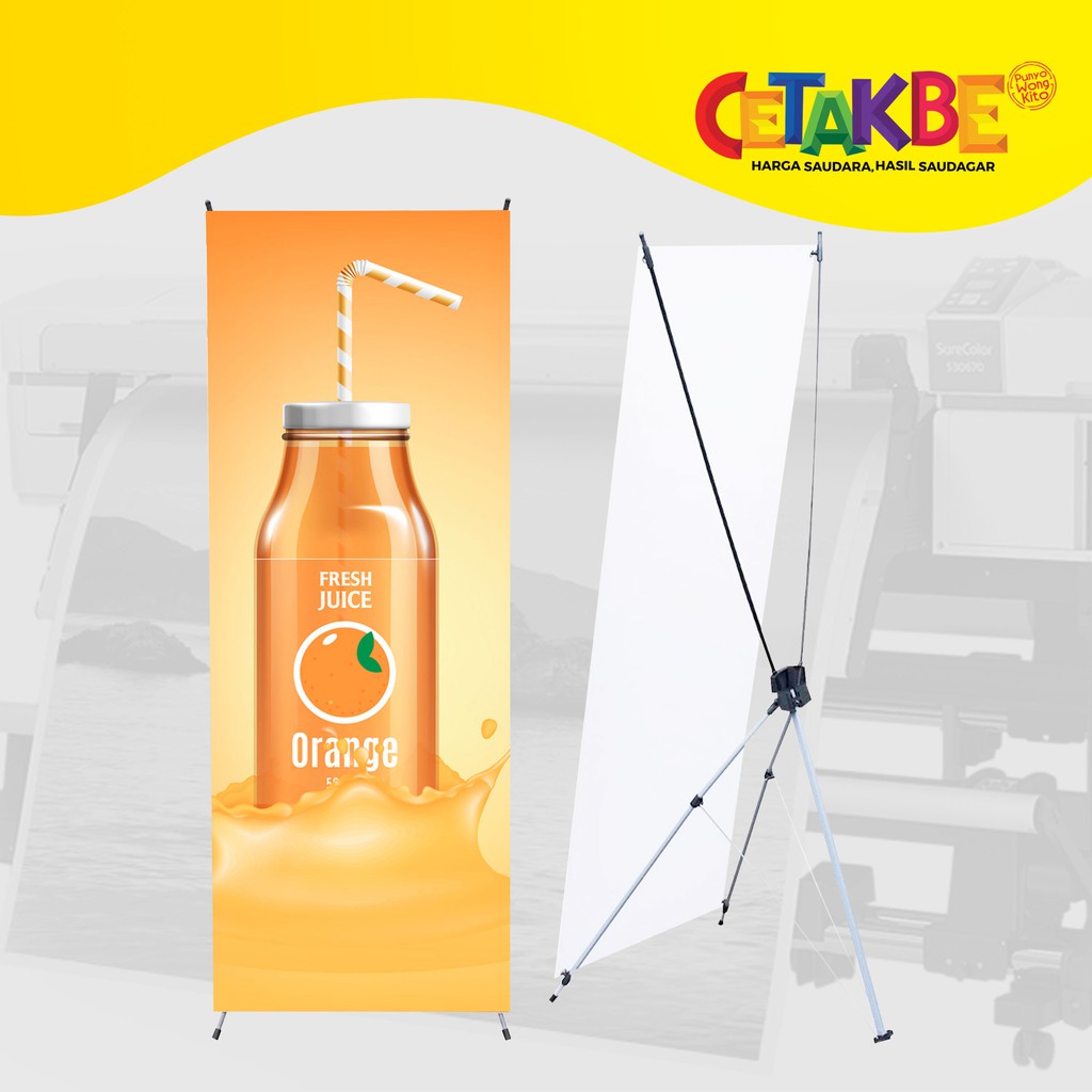 Cetak Y-Banner 80x180 - High Resolution Digital Printing