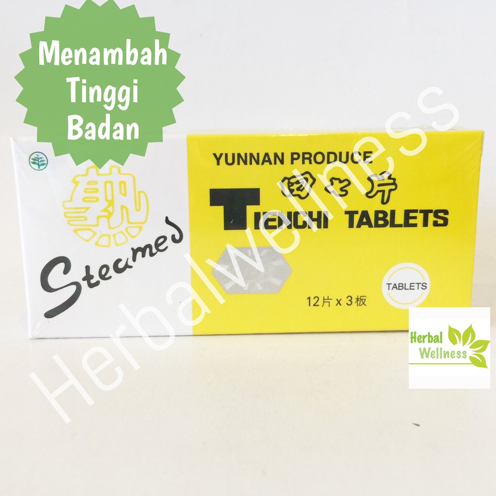 TIENCHI GINSENG TABLET STEAMED (TINGGI BADAN) - 36 TABLET