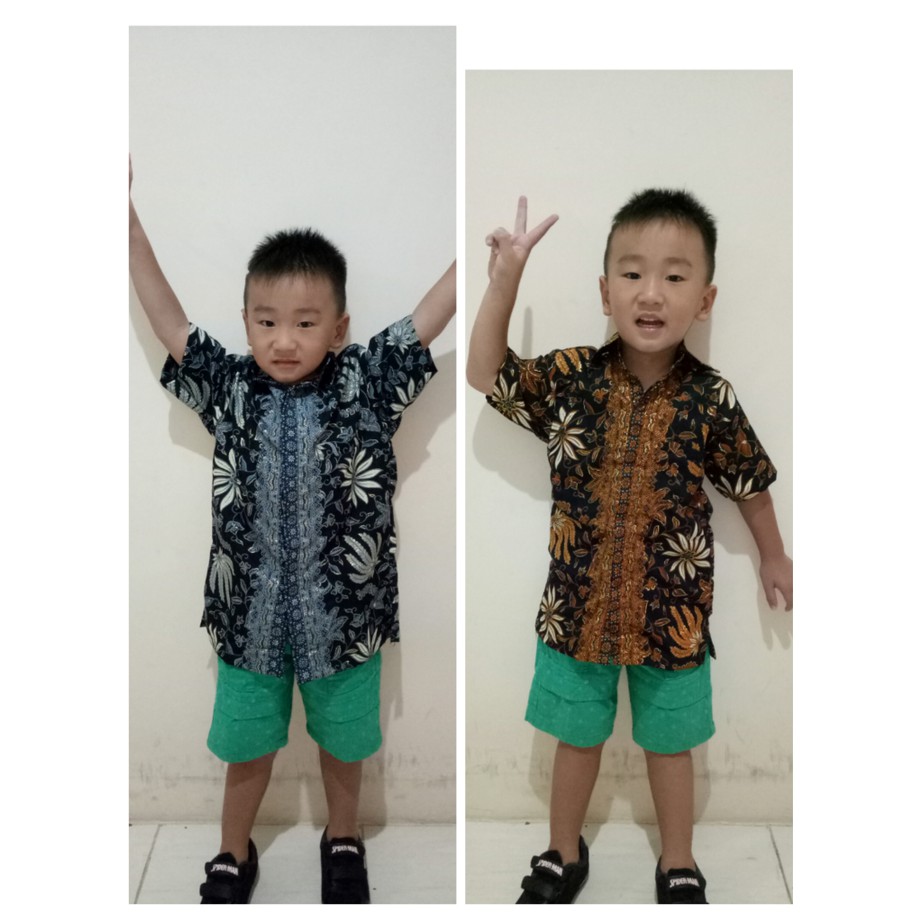 kemeja batik anak