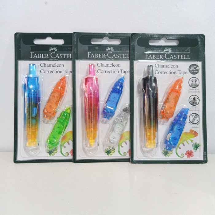 

Eklusif Faber Chameleon Correction Tape Plus 2 Refill - Tipe Ex - Tip X Sale!!!