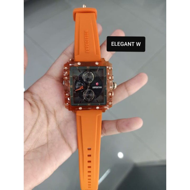 JAM TANGAN EXPEDITION WANITA ORIGINAL E6808 BF ORANGE