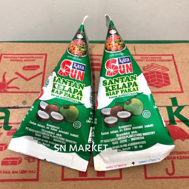 

Sun Kara Santan Kelapa Krucut Kerucut 65ml