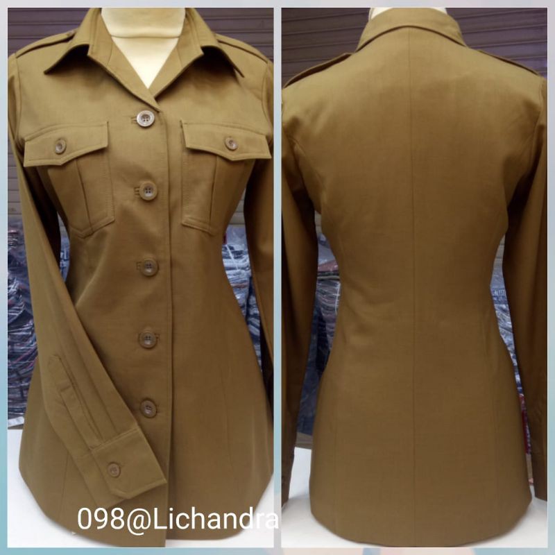 seragam pemda wanita Blazer lichandra / setelan seragam / pemda aceh / pemda gelap / sergam pns