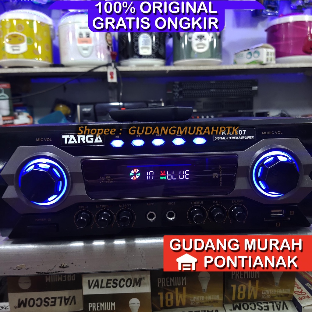 AMPLIFIER TARGA BN 307 AMPLI TARGA BN307 ORIGINAL USB BLUETOOTH