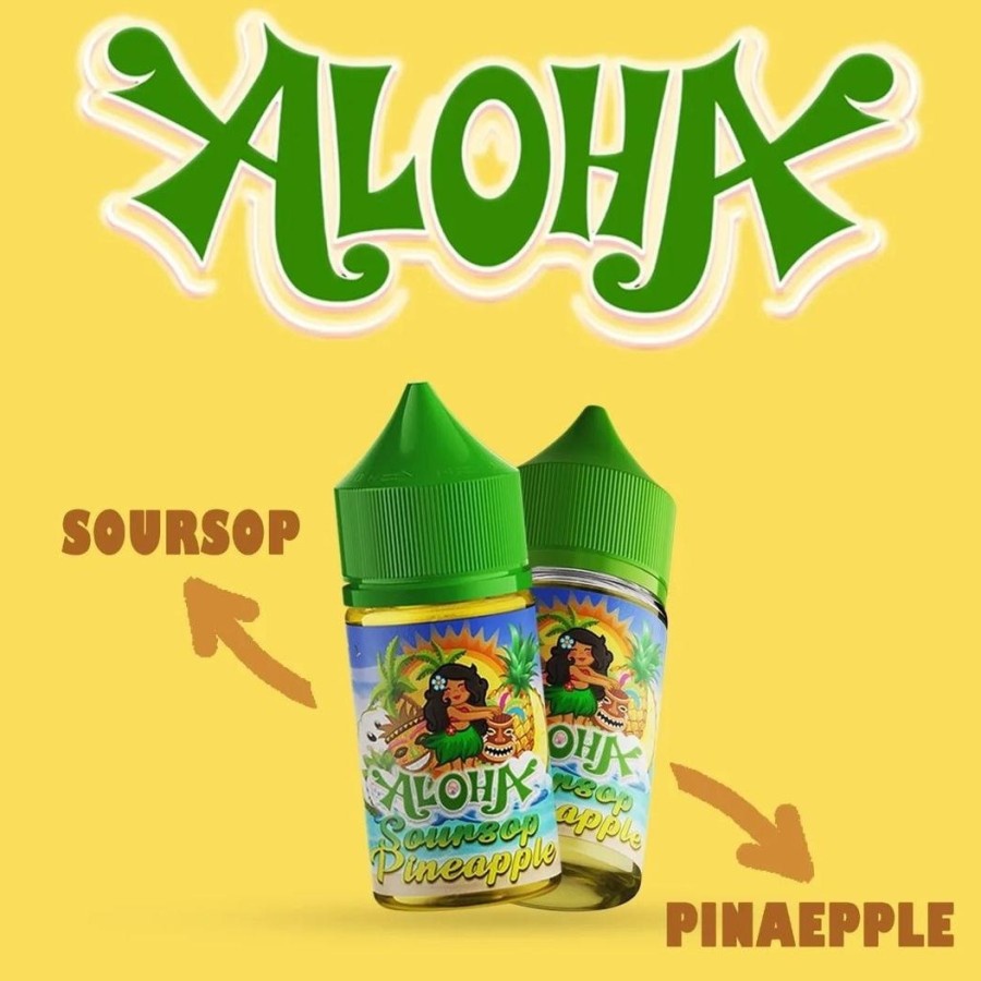 ALOHA PINEAPLLE SERIES LOHA SOURSOUP PINEAPPLE LIQUID AUTHENTIC 30ML 20MG