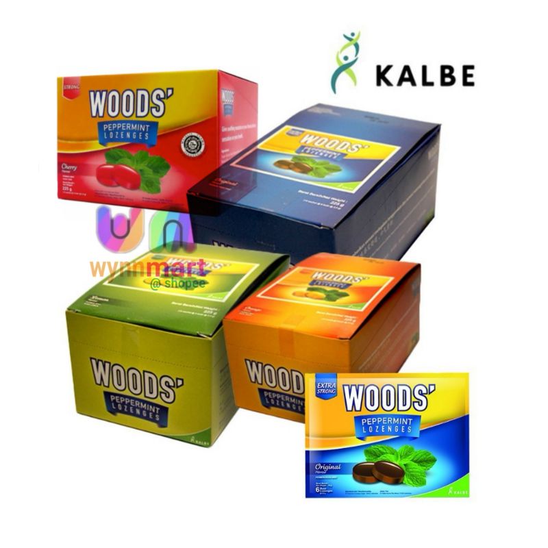 

Woods' Peppermint Lozenges @15 x 6's / Box