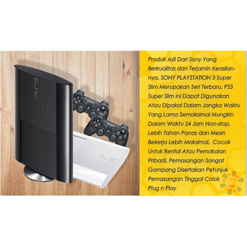 New - PS3 SONY Superslim CFW/Multiman 500GB/320GB/250GB/160GB - GRATIS 1 Tahun Garansi