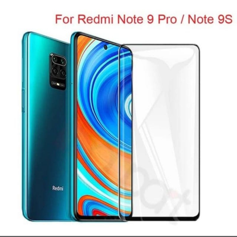 Xiaomi Redmi Note 9 Pro New Tempered Glass Full Layar Anti Gores Kaca